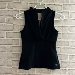 Tommy Hilfiger women’s yoga, sleeveless shirt, size medium black